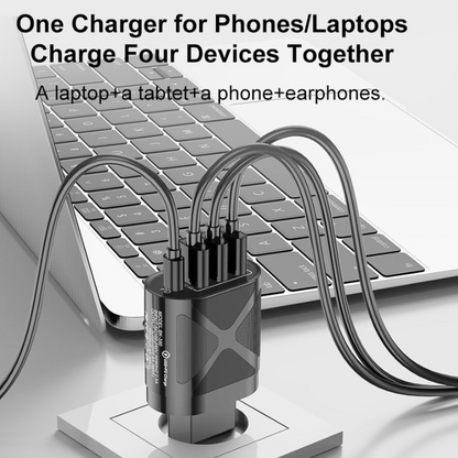 Universal Mobile Phone Charger with 4 USB Ports